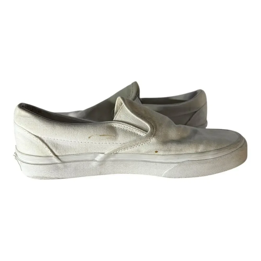 Vans Classic All Double White Sneakers Slip-On Women’s Size 7